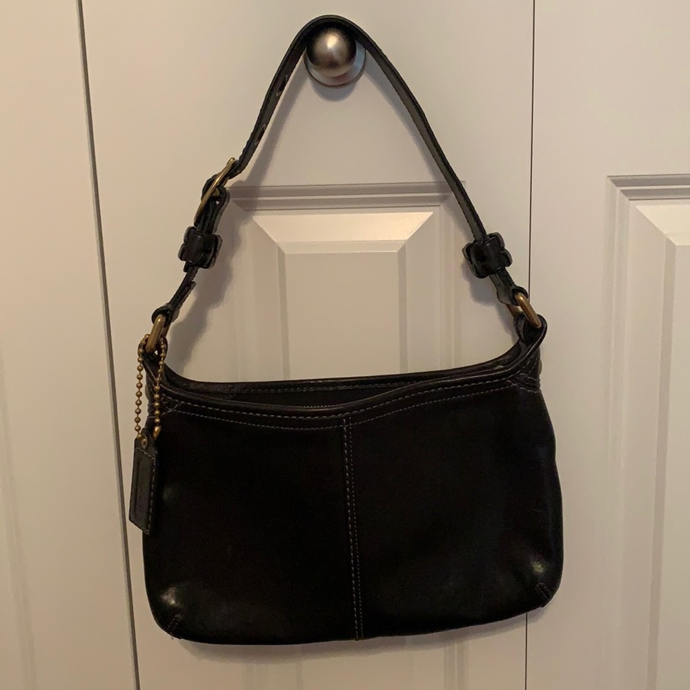 Black Coach Leather Handbag